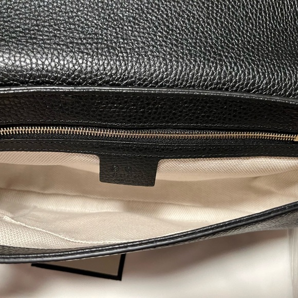 Gucci Soho, Pebbled Leather, Medium, crossbody bag! new! - Picture 14 of 17